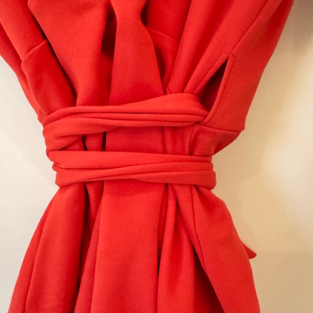 Red Wrap Top - Picture 2 of 8